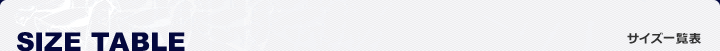 SIZE TABLE �T�C�Y�\
